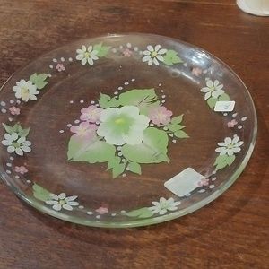 Painted glass plate. 42GW2